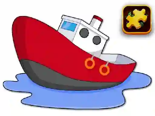 游戏Cartoon Ship Puzzle在线