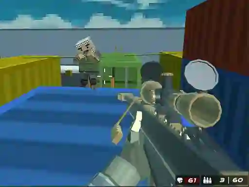 游戏Shooting Blocky Combat Swat Gungame Survival在线