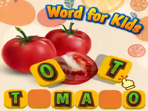 游戏Fruits and Vegetables Word for Kids在线
