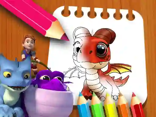 游戏Dragon Rescue Riders Coloring Book在线