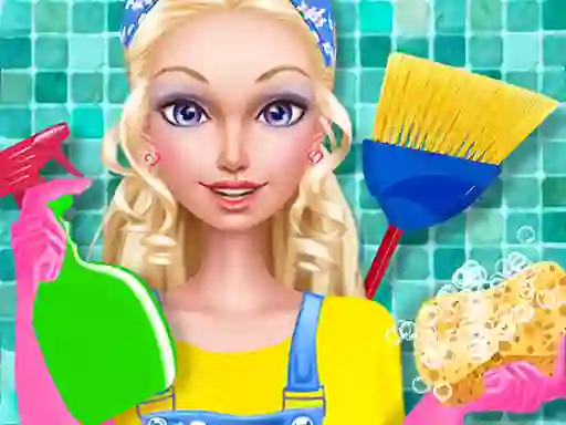 游戏Fashion Doll House Cleaning在线