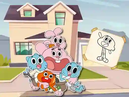 游戏World Of Gumball Coloring Game在线