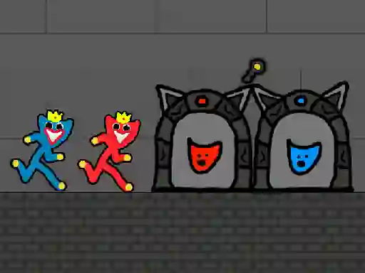 游戏Red and Blue Stickman Huggy 2在线