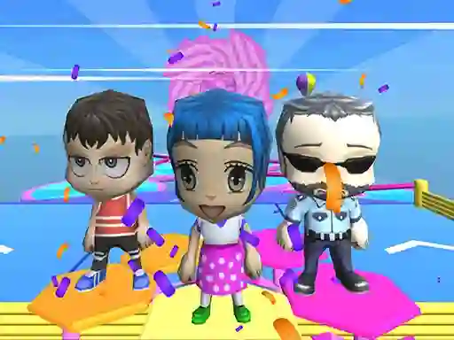 游戏Fall Guys And Girls Chibi Race Knockdown Multiplay在线