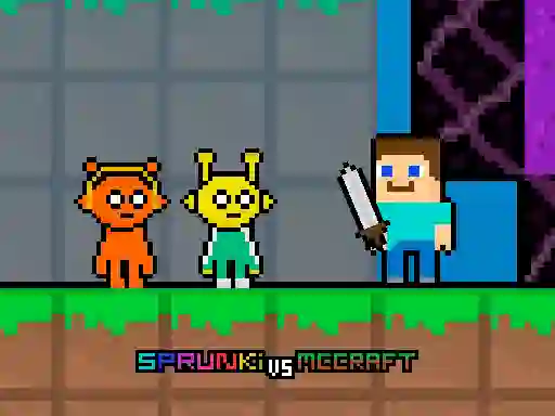 游戏Sprunki vs MCCraft在线