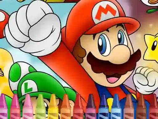 游戏Mario Coloring在线