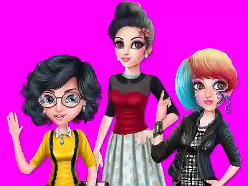 游戏College Girl Squad Fashion Dressup在线