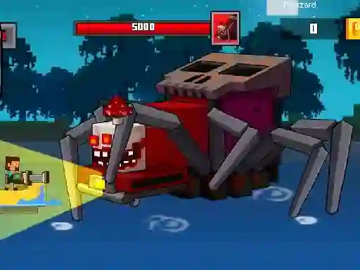游戏Pirate Block Craft Monster Shooter在线