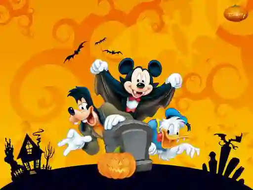 游戏Disney Halloween Jigsaw Puzzle在线