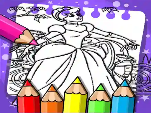 游戏Cinderella Color Book在线
