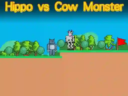 游戏Hippo vs Cow Monster在线