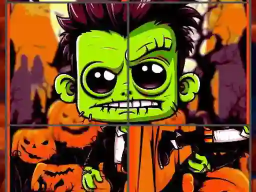 游戏Franky & Vampire Halloween Puzzle在线