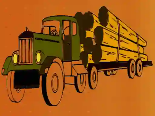 游戏Logging Trucks Coloring在线