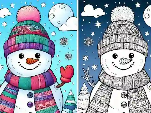 游戏Coloring book Winter在线