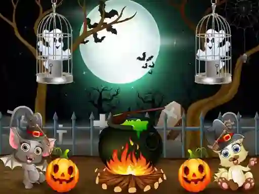 游戏Halloween Twin Ghosts Rescue在线