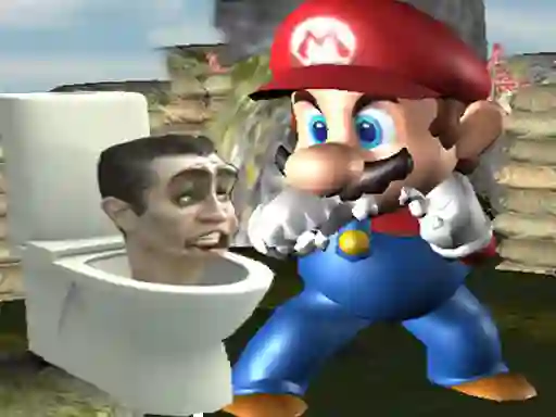 游戏Super Spy Mario VS Skibidi Toilet在线