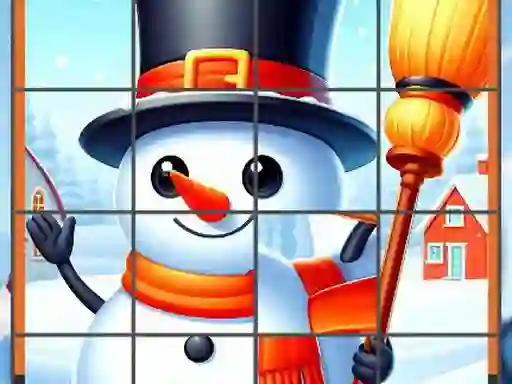 游戏Happy Snowman Puzzle在线