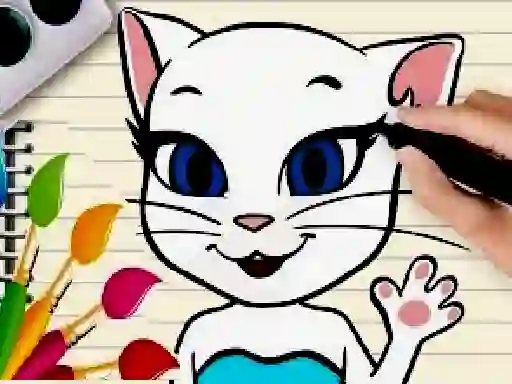 游戏Talking Angela Coloring Book在线