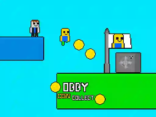游戏Obby vs Bacon Rainbow Parkour在线
