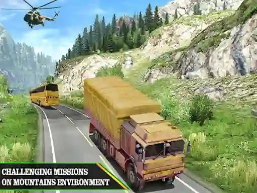 游戏US Army Uphill Offroad Mountain Truck Game 3D在线