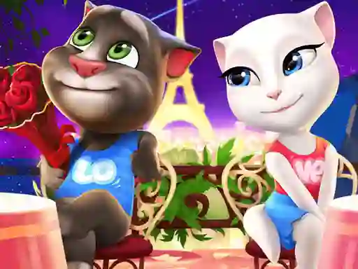 游戏Talking Tom and Angela Coloring在线