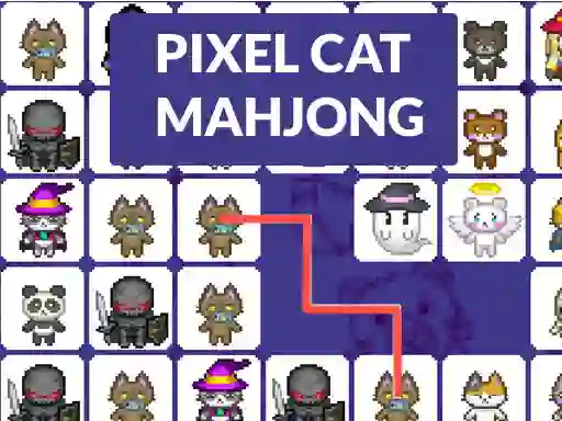 游戏Pixel cat mahjong在线