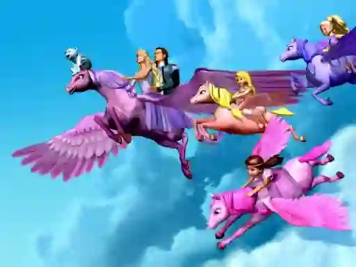 游戏Barbie Magic Pegasus Puzzle在线