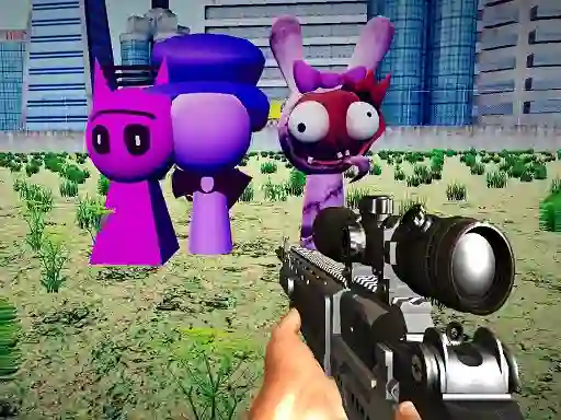 游戏Sprunki Sniper Squid Game在线