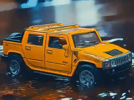 游戏Hummer Jeep Puzzle在线