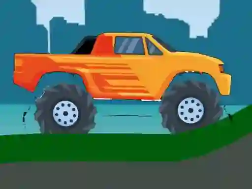 游戏Monster Truck Hill Driving 2D在线