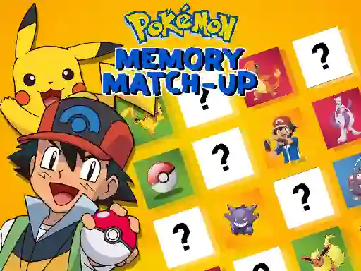 游戏Pokemon Memory Match-Up在线