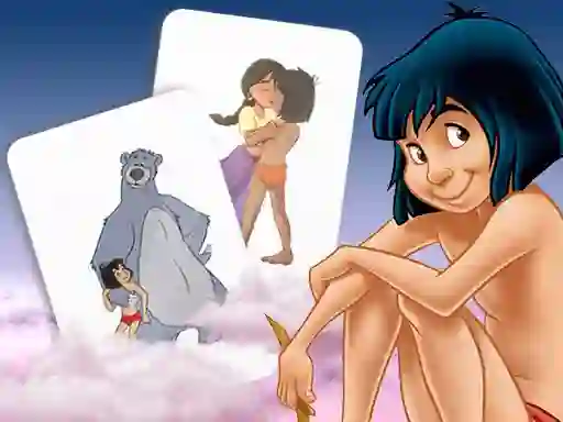 游戏Mowgli Memory card Match在线