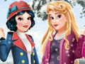 游戏奥罗拉和白雪公主冬季时尚在线