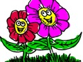 游戏回到学校：花朵图画书 在线