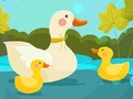 游戏母鸭和小鸭拼图在线
