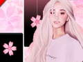 游戏Ariana Grande钢琴瓷砖粉红色，音乐与魔术在线