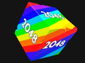 游戏立方体 2048 3D 与数字 在线