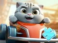 游戏拼图：猫赛车手 在线