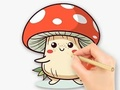 游戏着色书：蘑菇 在线