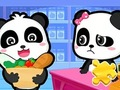 游戏拼图游戏：熊猫宝宝超市 在线