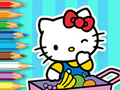 游戏涂色书：Hello Kitty 市场 在线