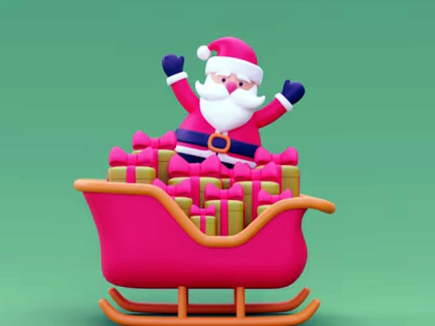 游戏圣诞雪橇骑士 3D 在线