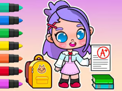 游戏涂色书：阿凡达上学日 在线