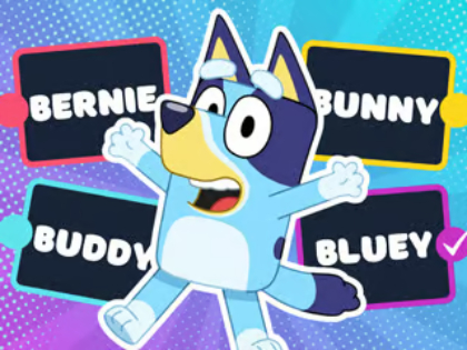 游戏儿童测验：Bluey 超级粉丝测验 在线