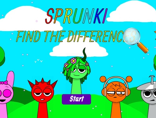 游戏Sprunki找到差异 在线