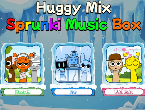 游戏Huggy Mix Sprunki音乐盒 在线