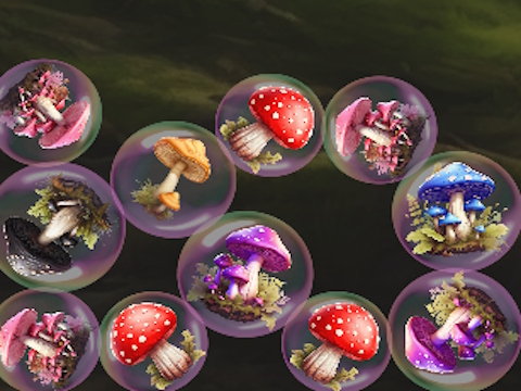 游戏Mergemushrooms：2048！ 在线
