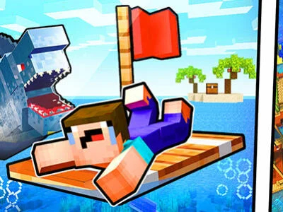 游戏Noob Raft：海洋生存 在线