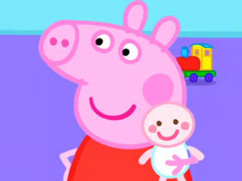 游戏拼图拼图：Peppa Pig New Baby 在线