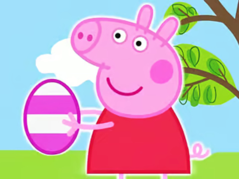 游戏拼图拼图：Peppa Pig复活节彩蛋 在线